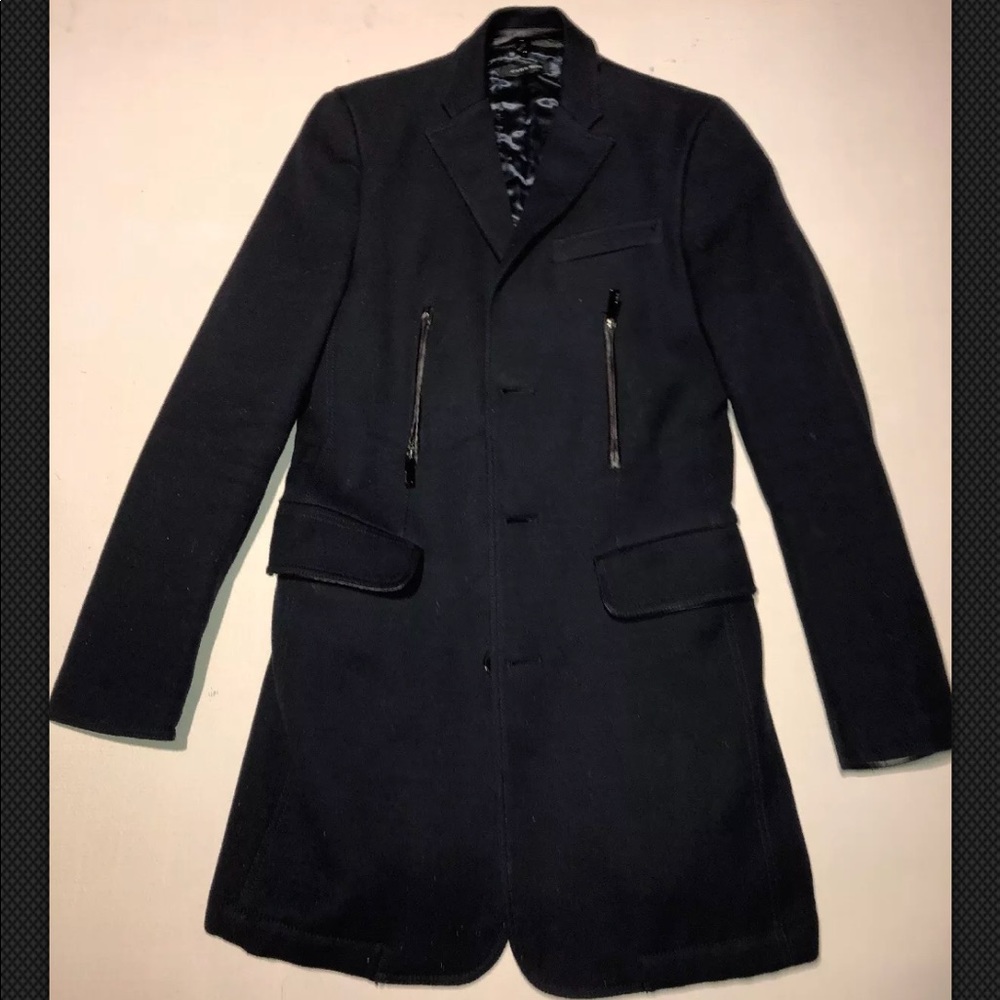 Zara Men’s Navy Blue XS Trenchcoat